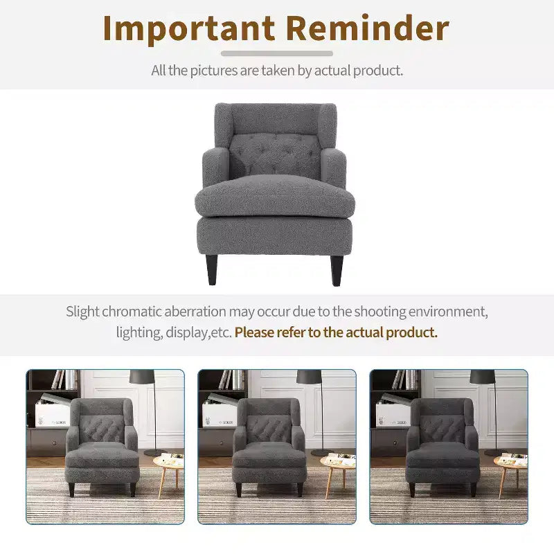 Fauteuil d'appoint en polaire "Teddy"