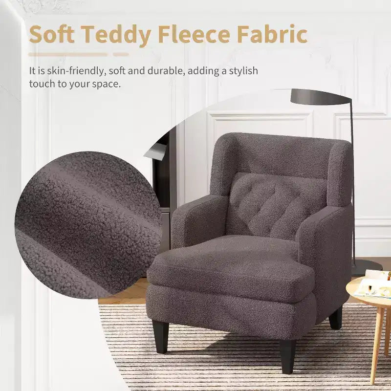 Fauteuil d'appoint en polaire "Teddy"