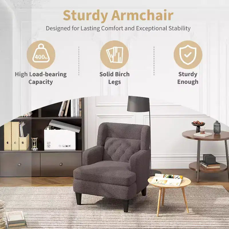 Fauteuil d'appoint en polaire "Teddy"