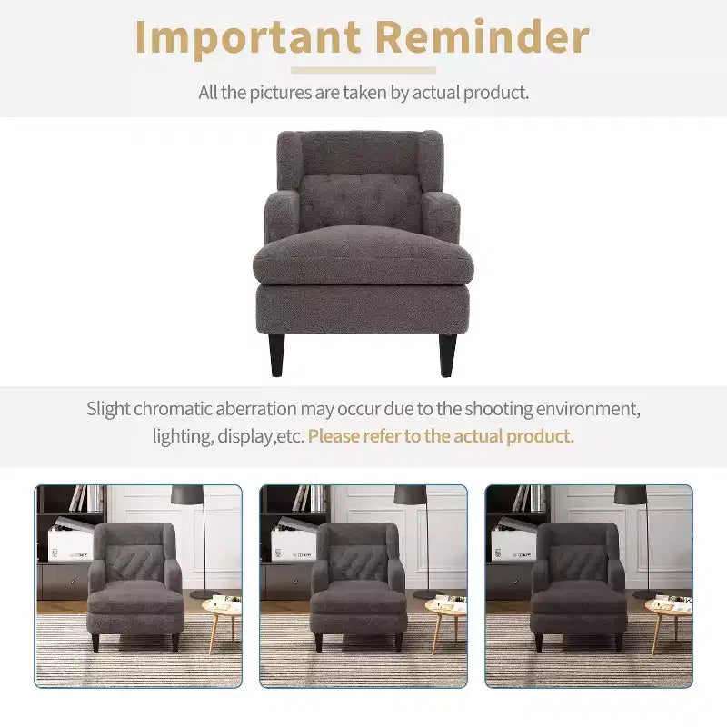 Fauteuil d'appoint en polaire "Teddy"