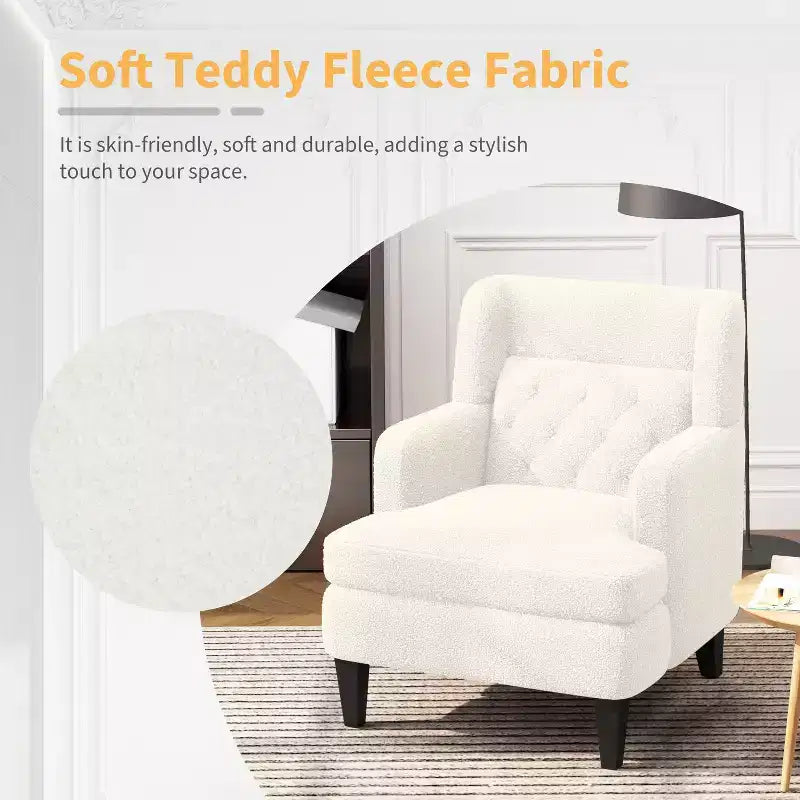 Fauteuil d'appoint en polaire "Teddy"