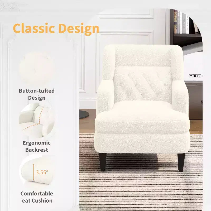 Fauteuil d'appoint en polaire "Teddy"