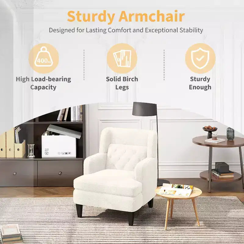 Fauteuil d'appoint en polaire "Teddy"