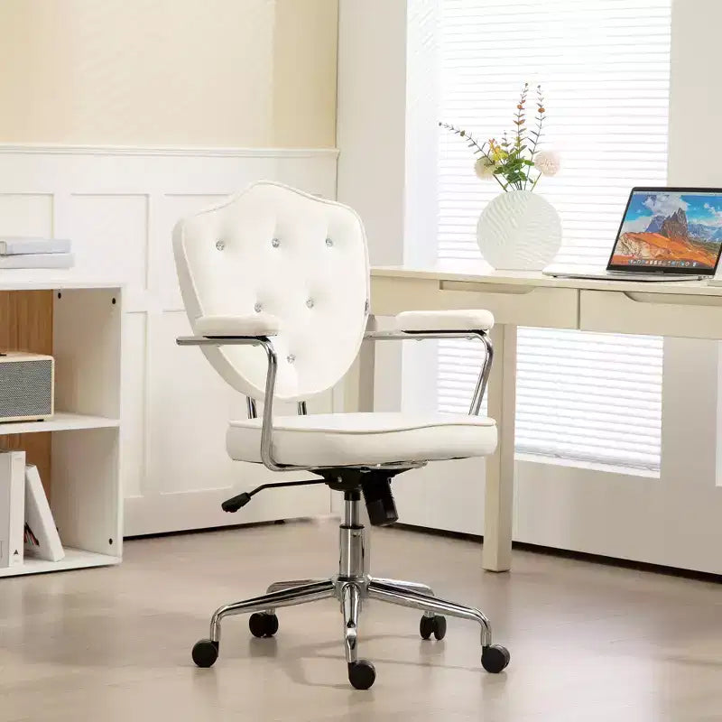 Chaise de bureau mignonne en velours