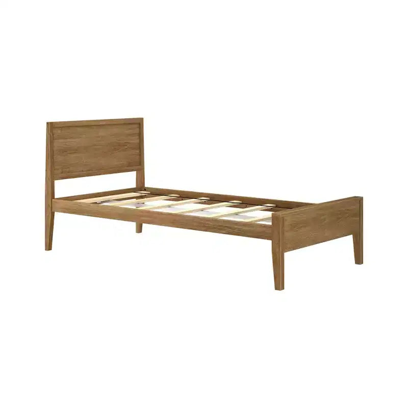 Cadre de lit double en bois massif classique