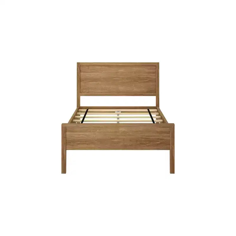 Cadre de lit double en bois massif classique