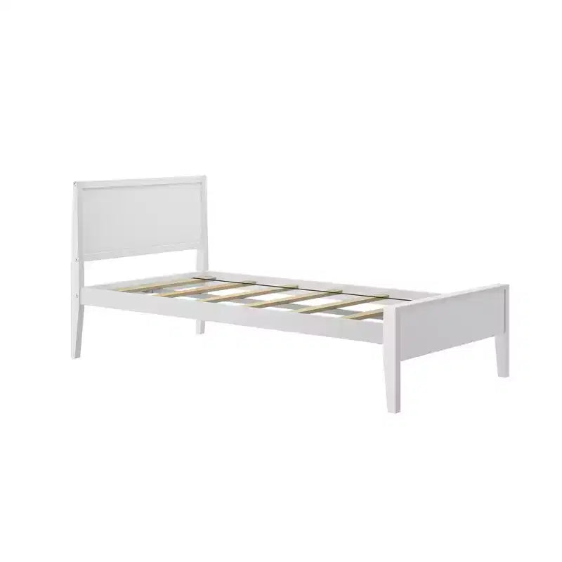 Cadre de lit double en bois massif classique