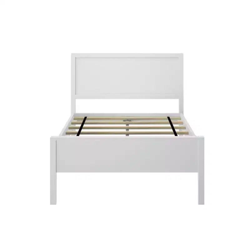 Cadre de lit double en bois massif classique